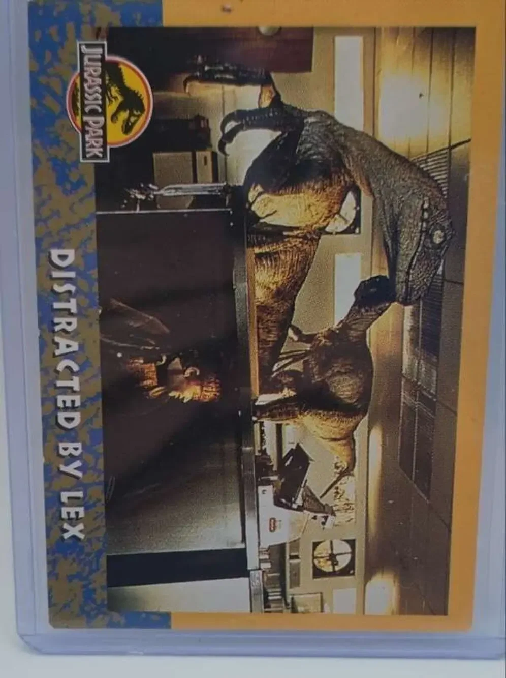 1993 Topps Jurassic Park Gold #59 Distracted by Lex Fair